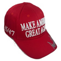 Make America Great Again 45/47 Silver Signature Cap